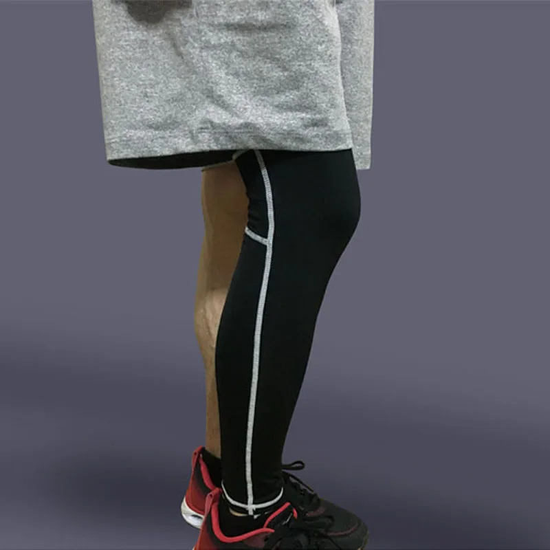 Billige Stulpen Sport Sicherheit Lauf Legging Wandern Basketball Radfahren Beinlinge Sportbekleidung Kniepolster Klammer Atmungs Leg Protector