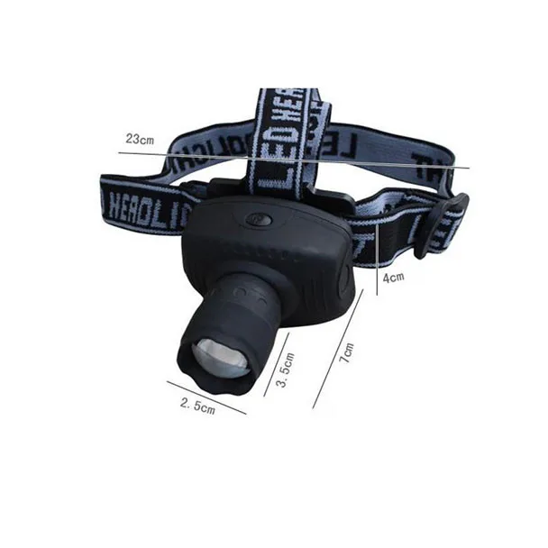 Perfect 3-Mode  LED Zoomable Headlamp AAA Head Torch Light Lamp Super bright Outdoor Flashlight Safety warning light #15 0