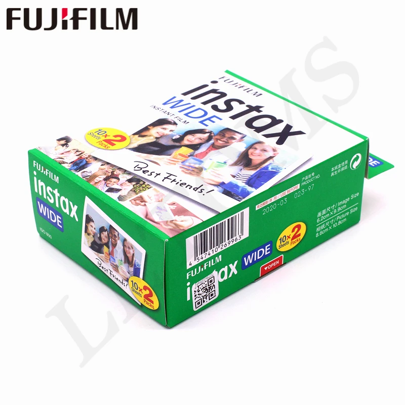 10-100 листов для Fujifilm Instax Wide с белой кромкой + Радуга + черный Плёнки для камеры Fuji Instant фотобумага Камера 300/200/210/100/500AF