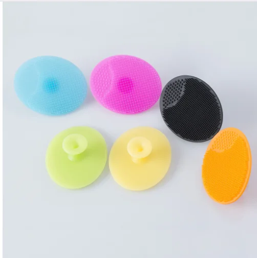 

1PCS Silica Gel Facial Cleansing Brush Face Washing Cleaning Pad Wash Face Facial Exfoliating Portable Brush Cleanser Tool