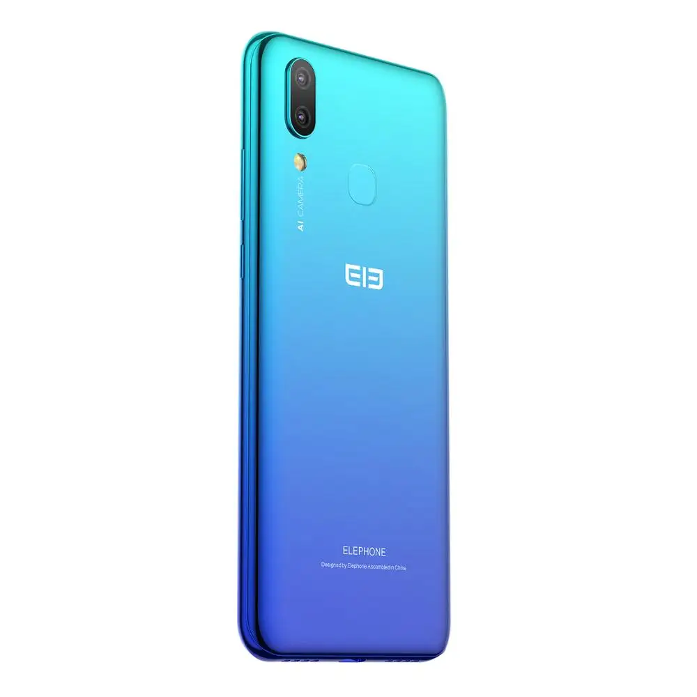 Синий Elephone A6 Max MT6762 Восьмиядерный мобильный телефон HD+ экран 6,53 дюймов Android 9,0 смартфон 4 Гб ram 64 Гб rom 20MP 4G LTE мобильный телефон - Цвет: Синий