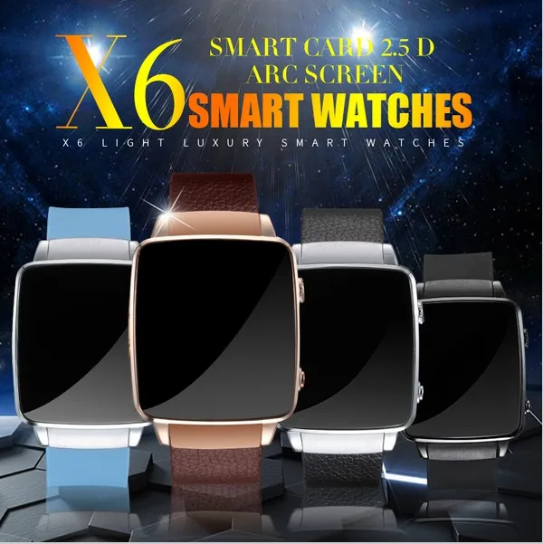 Prix pour 2017 Nouveau Bluetooth Smart Watch X6 Smartwatch sport montre Pour iPhone Android Téléphone Avec Support de Caméra Carte SIM Montre-Bracelet PK Q18 Prix pour 2017 Nouveau Bluetooth Smart Watch X6 Smartwatch sport montre Pour iPhone Android Téléphone Avec Support de Caméra Carte SIM Montre-Bracelet PK Q18