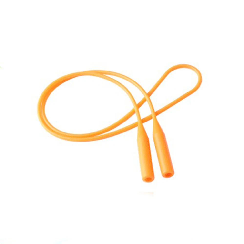 1 шт., унисекс, яркие цвета, эластичные силиконовые ремни для очков, цепи для солнцезащитных очков, противоскользящие веревки для очков, веревки, держатель шнура - Цвет: Оранжевый