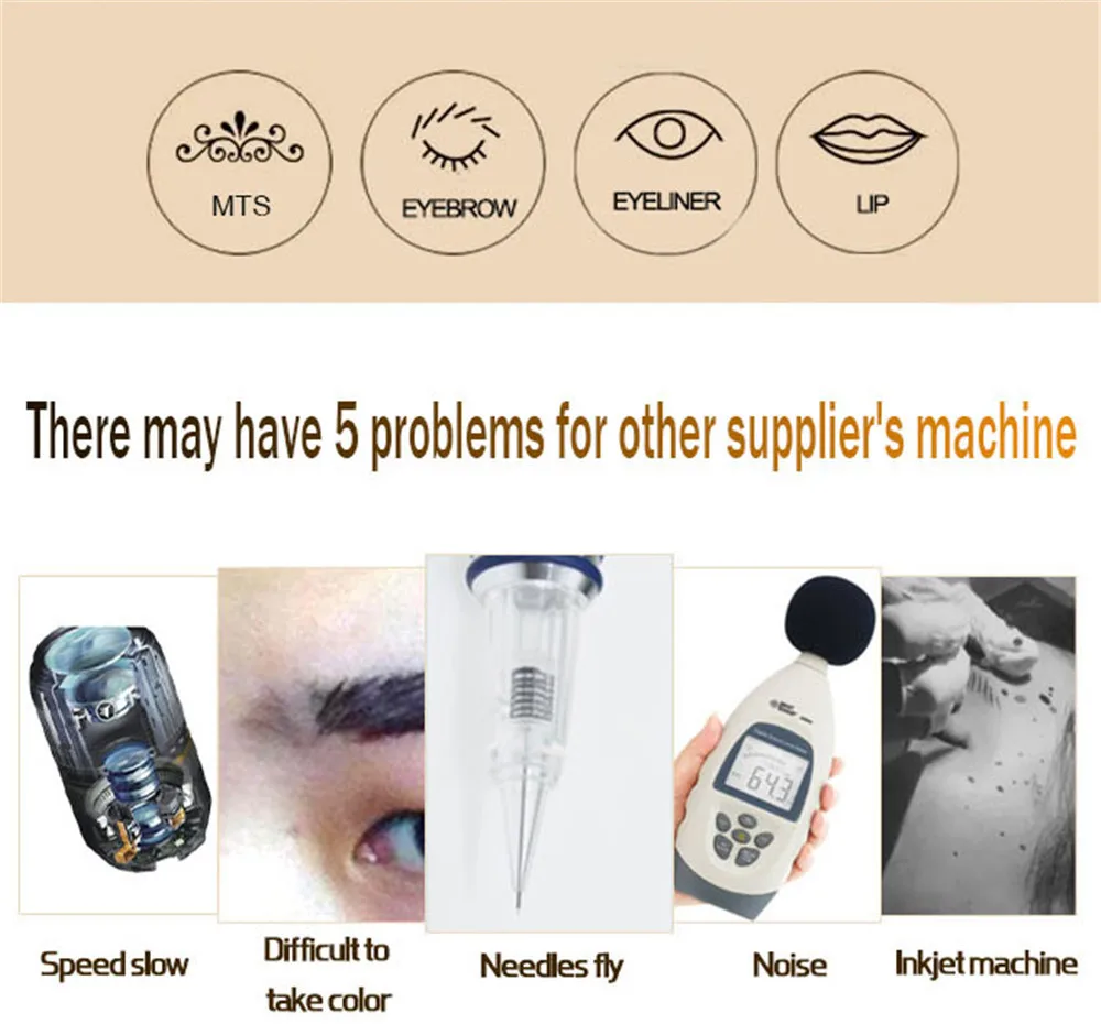 Dr. Pen профессиональная машинка для татуировки бровей ручка с иглой для татуировки для перманентного макияжа бровей микроблейдинг макияж