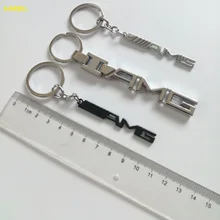 HARBLL Car Key Ring Metal Keychains Keyring Key Chain Rings For Mercedes Benz AMG