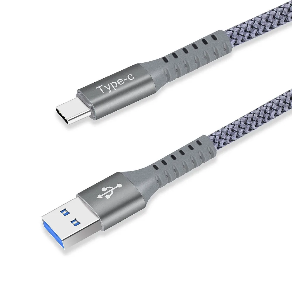 

USB 3.0 Type C Cable 6ft(2M) Nylon Braided USB to Type C Cable for Samsung Galaxy Note 8, S8 for Macbook Pro 2016