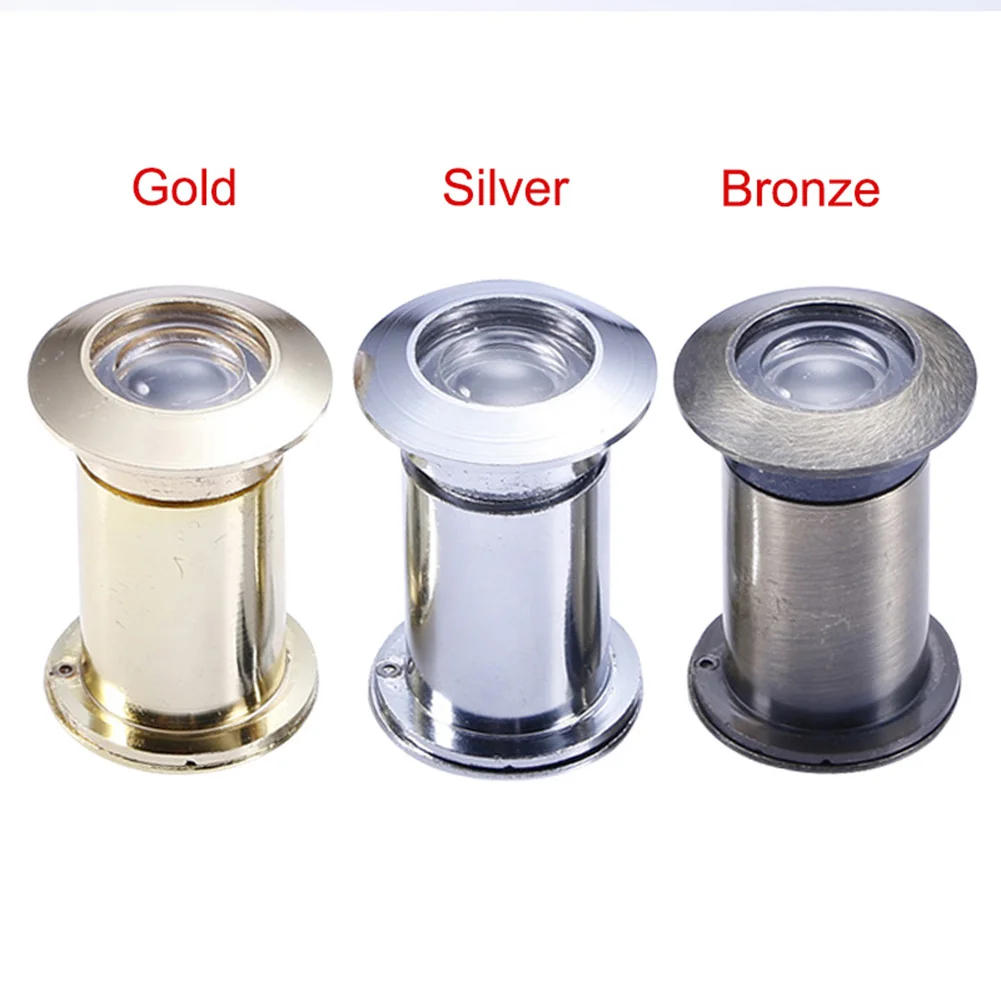 

Zinc Alloy Door Viewer with Privacy Cover Home Security Eye Peephole for 35-55mm Doors JDH99