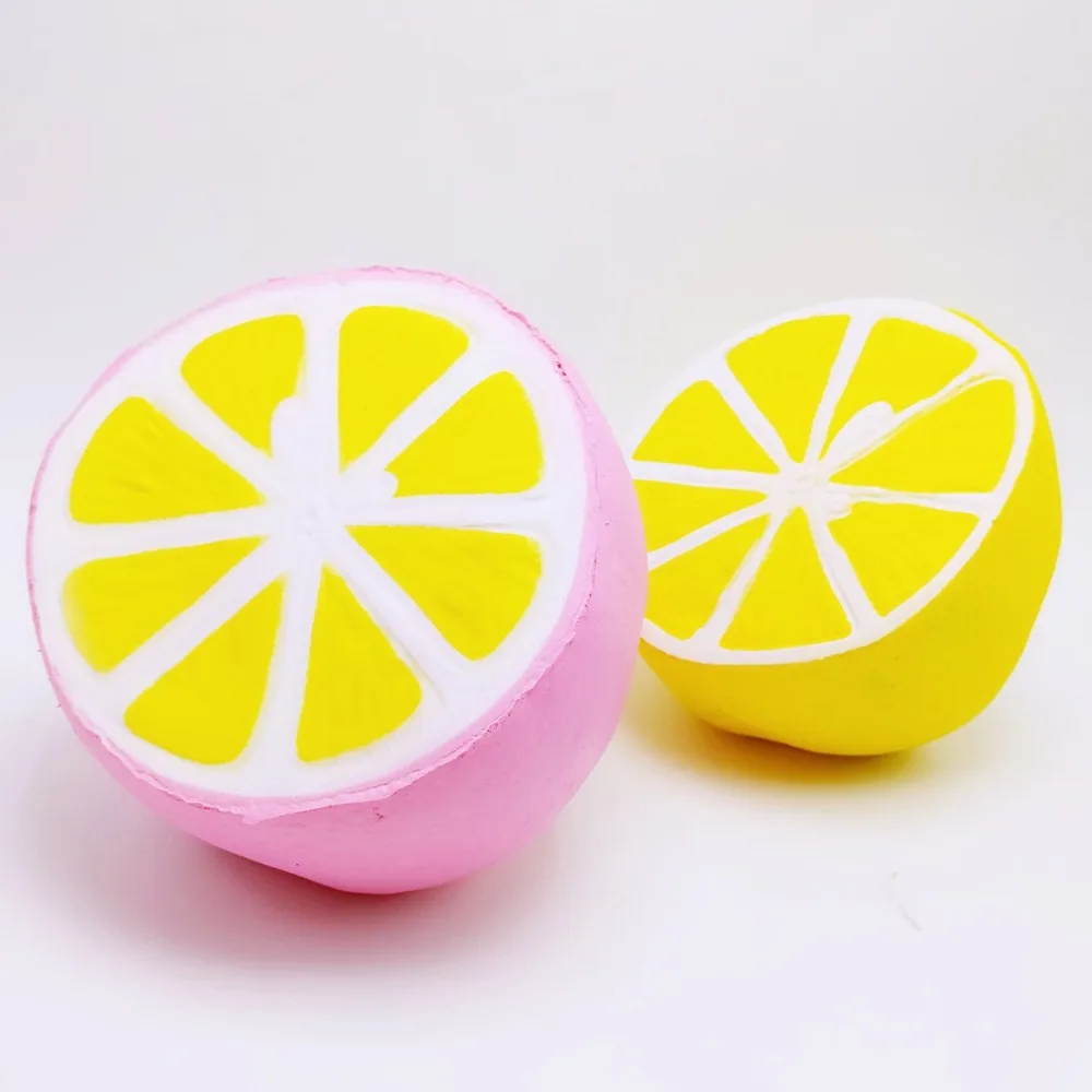 Новые мягкие игрушки из мультфильма Kawaii Simulation Fruit Lemon PU Foam медленно поднимающиеся игрушки для снятия стресса мягкие игрушки