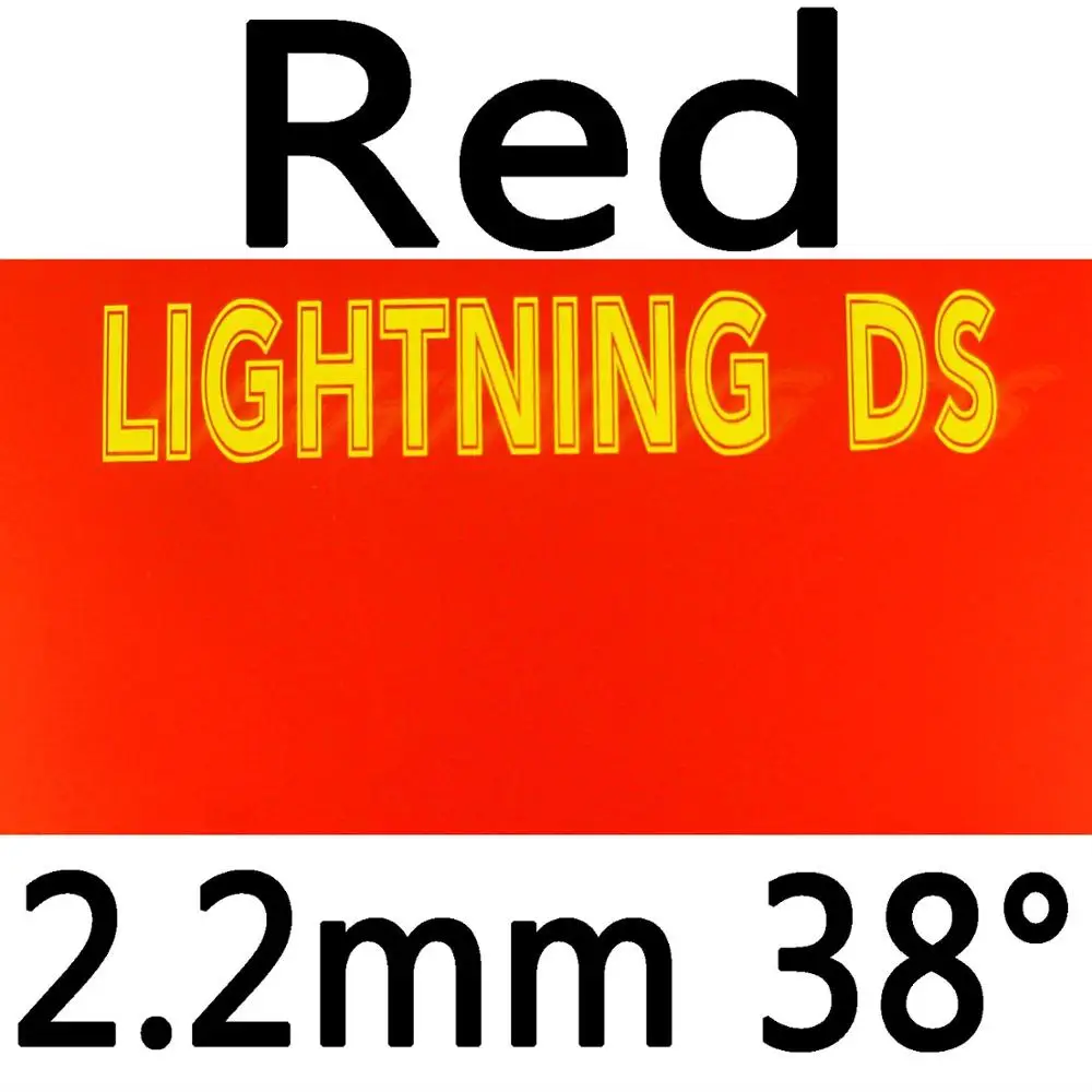 61second молния DS NON-TACKY pips-в Настольный pingpong стол, настольный pingpong Резина с губкой - Цвет: red 2.2mm H38