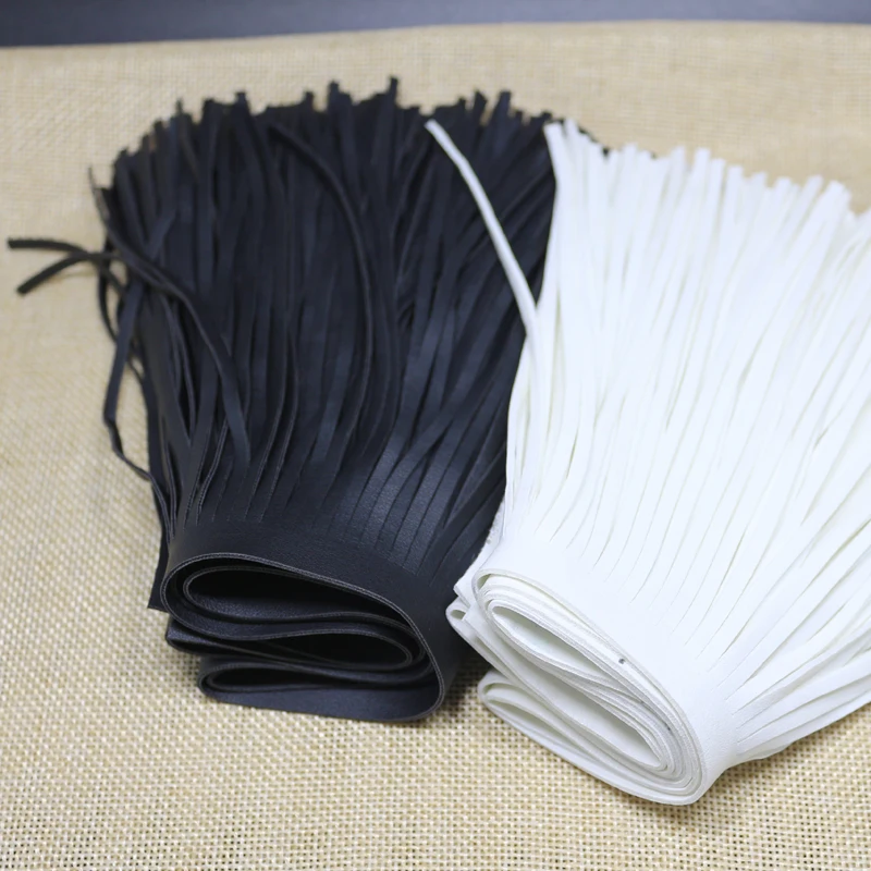 15 см черный белый pu Двусторонняя бахрома кружева аксессуары для одежды кружево для поделок аксессуары с бахромой