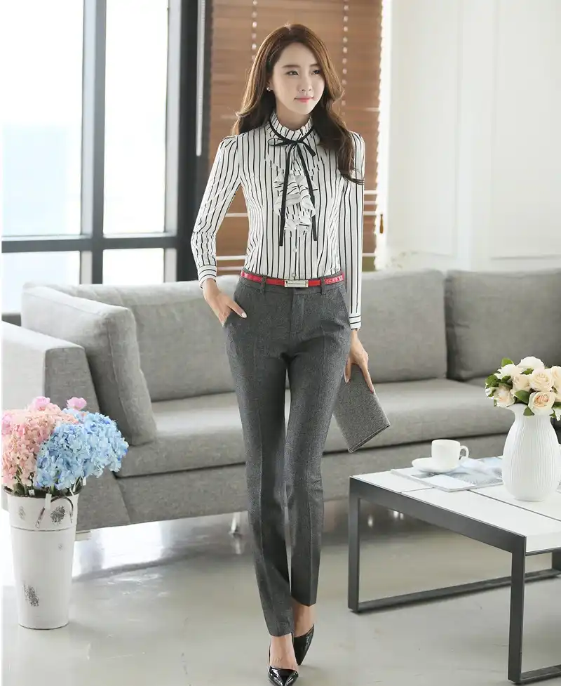 womens formal pants and tops