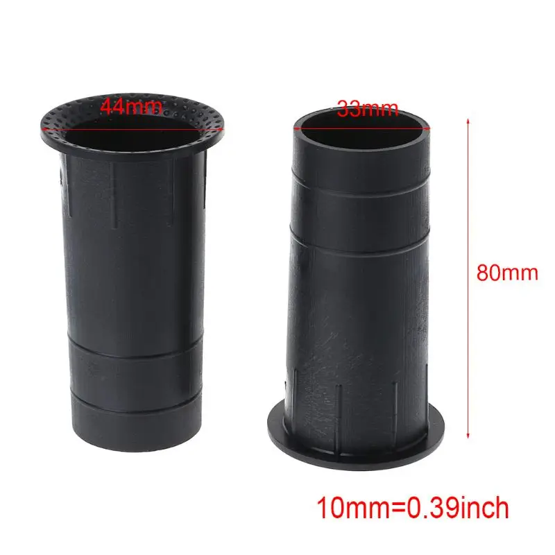 

2PCS Speaker Port Tube Bass Reflex Vent Connector 3-5" 35x80mm Subwoofer Woofer Box