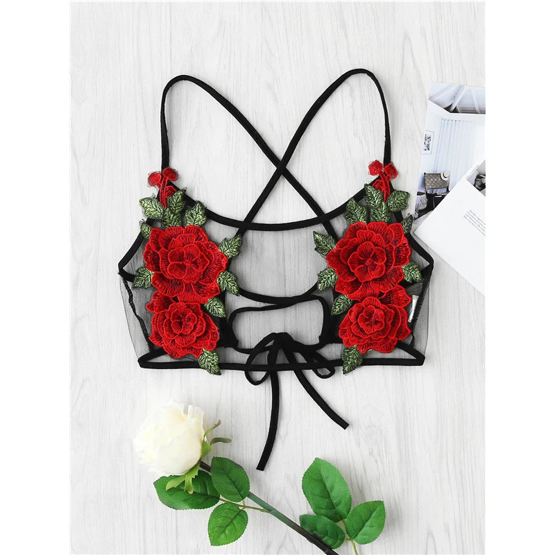 

Leopard Printed Sexy Halter Sexy rose Women Lace Up Metal Ring Party Club Bustier female Movement Striped Cropped Elasticity