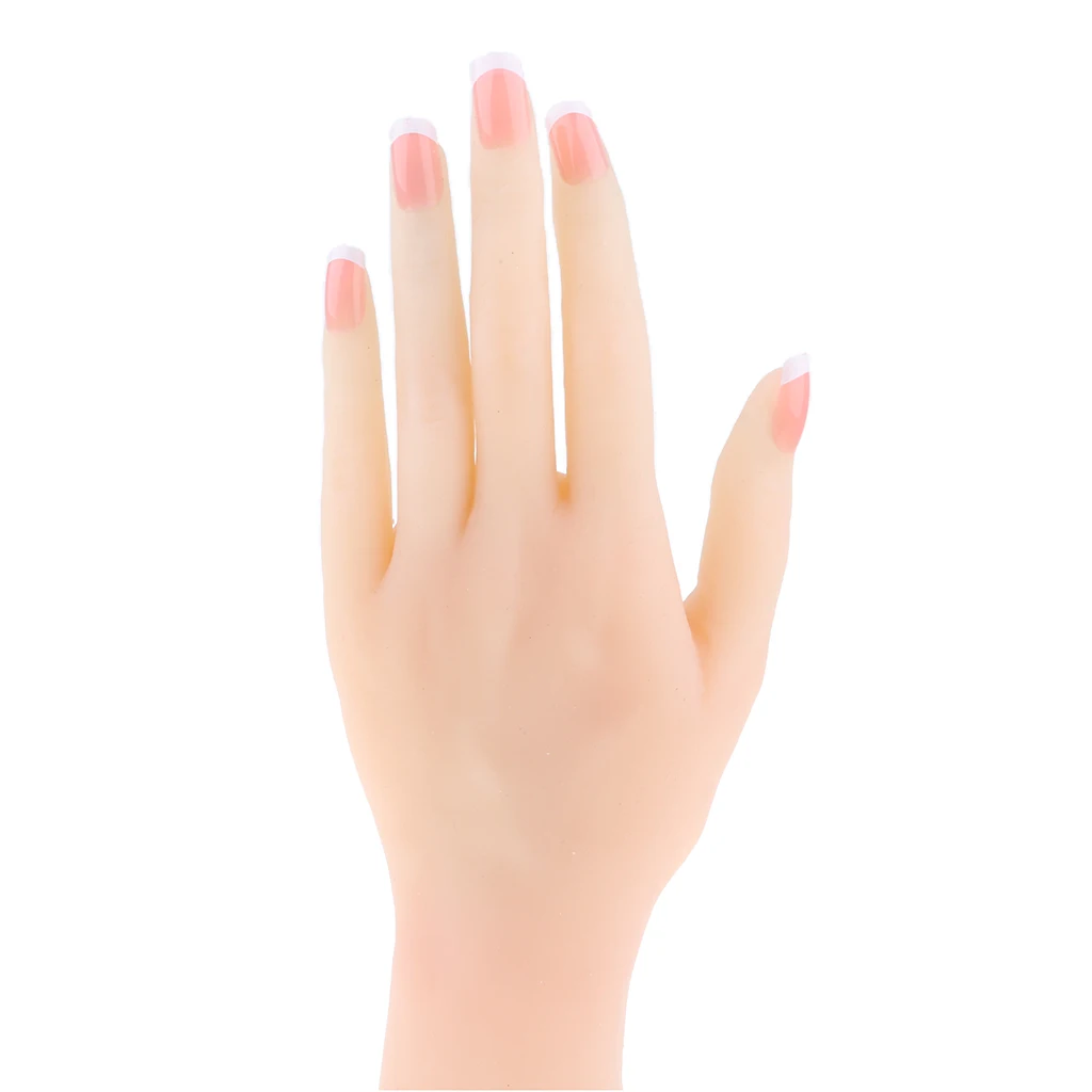 1:1 Lifesize Silicon Gel Female Hand Model Nail Art Practice Manicure Training Bracelet Jewelry Ring Display Prop Lab Supplies