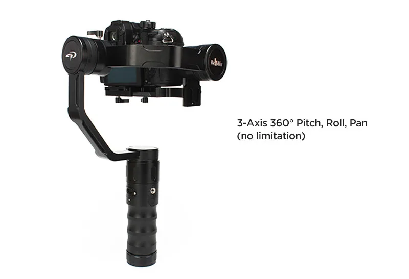 

Beholder EC1 32-bit 3-axis Handheld 360degrees Camera Gimbal for A7S Canon 6D/5D/7D/8D Mirrorless & DSLR Cameras VS DS1