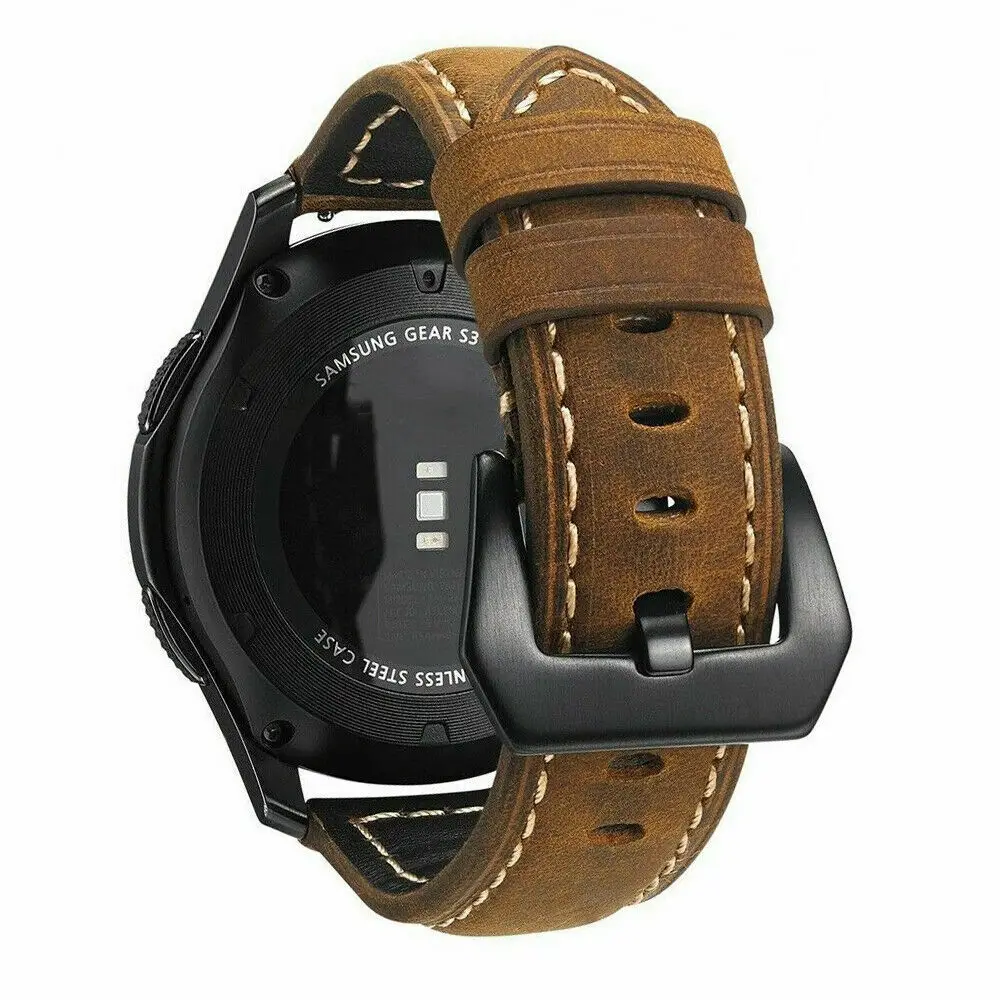 Кожаный ремешок SOONHUA для наручных часов браслет Samsung Galaxy Watch 46 мм/42 мм аксессуары |