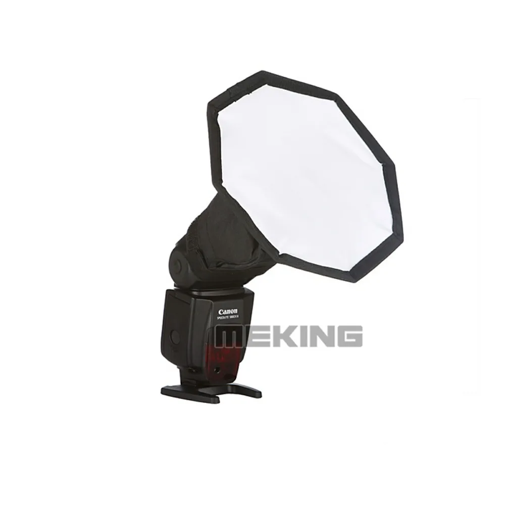 Meking 19cm 7 5in Softbox For SpeedLight Flash Speedlite octagon Soft box with Carrying Bag