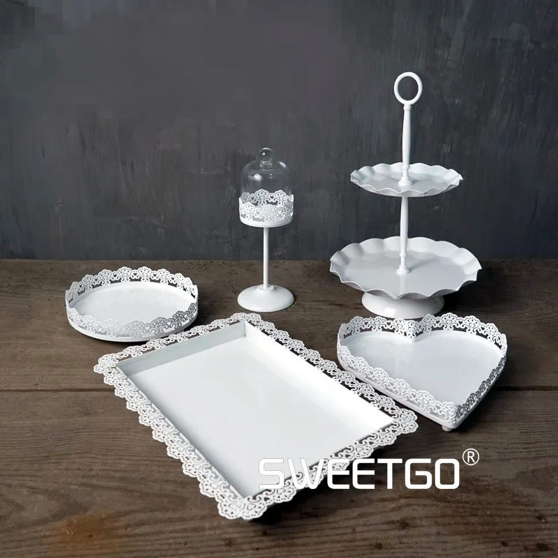 Набор подставок для торта SWEETGO 5 шт. десертный стол свадьба вечеринка праздник