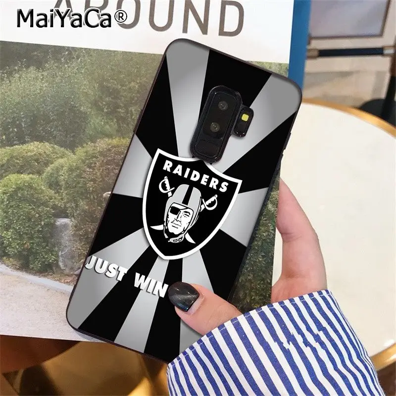 MaiYaCa Oakland Raiders высокое качество чехол для телефона для samsung S9 S9 плюс S5 S6 S6edge S6plus S7 S7edge S8 S8plus