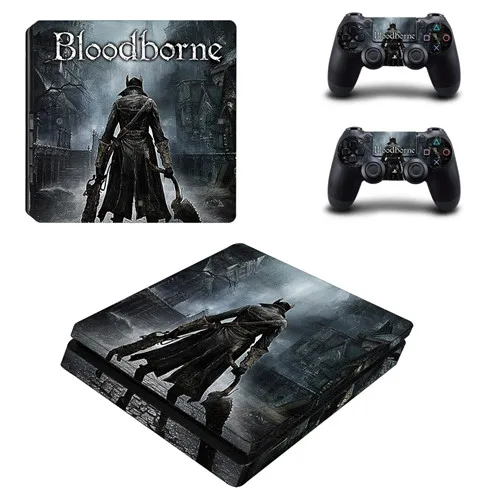 Игра Bloodborne PS4 тонкий стикер кожи для sony playstation 4 консоль и контроллер наклейка PS4 тонкий стикер винил - Цвет: YSP4S-0317