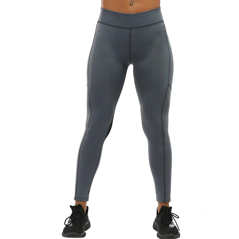 NORMOV, модные женские леггинсы для фитнеса, высокая талия, пэтчворк, тонкие, с полым карманом, одноцветные, дышащие, эластичные леггинсы для тренировок