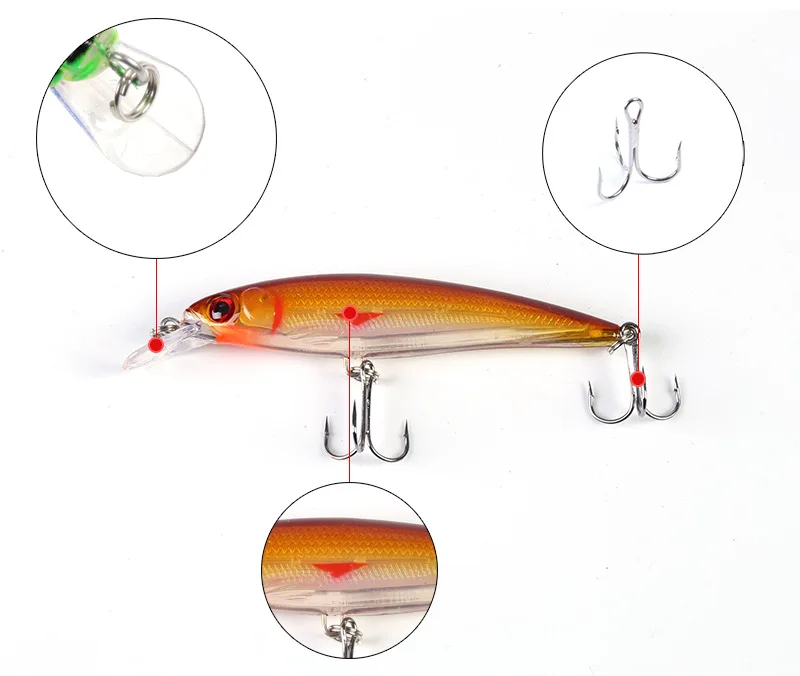 Drop Ship 13g 11cm Slim Long Style Body Shape Weight Transfer to Make Long Casting Hooks Musky Fishing Lure