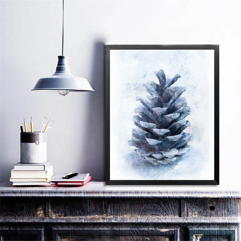 

Fir Cone Canvas Art Print Wall Pictures Retro Home Decor ,Nordic Style Tropical Plants Fir Cone Canvas Painting Home Decoration