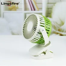 Портативный мини-вентилятор с зажимом Портативный 360 градусов вращающийся кулер USB вентилятор перезаряжаемый детская коляска вентилятор с регулируемой скоростью ветра