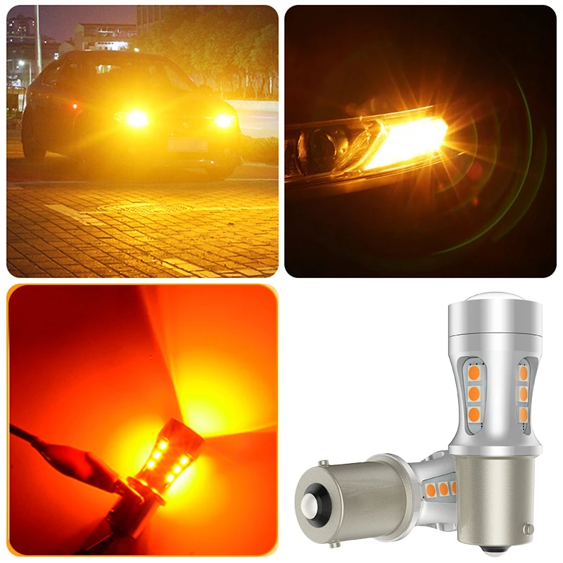 1 шт. 1156 BAU15S PY21W BA15S P21W Светодиодная лампа T20 7440 W21W 7443 W21/5W T15 для автомобильных