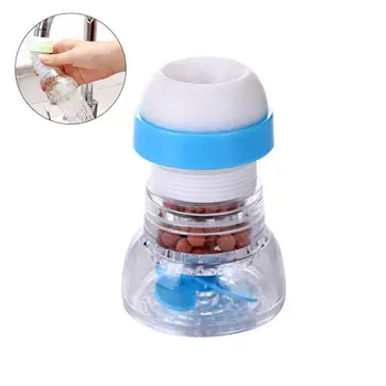 

Faucet Water Filter,360 degree Rotation & Scalable Medical Stone Faucet Water Filter System for Kitchen, Bathroom (Blue)