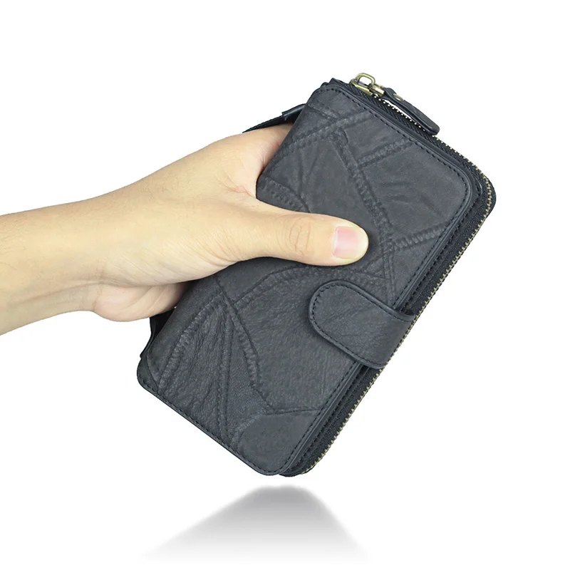 Для чехол LG Stylo4 Съемная Искусственная кожа застежка-молния кошелек Чехол-Чехол LG G5 G6 большой емкости мобильного телефона с креплением на поясной чехол