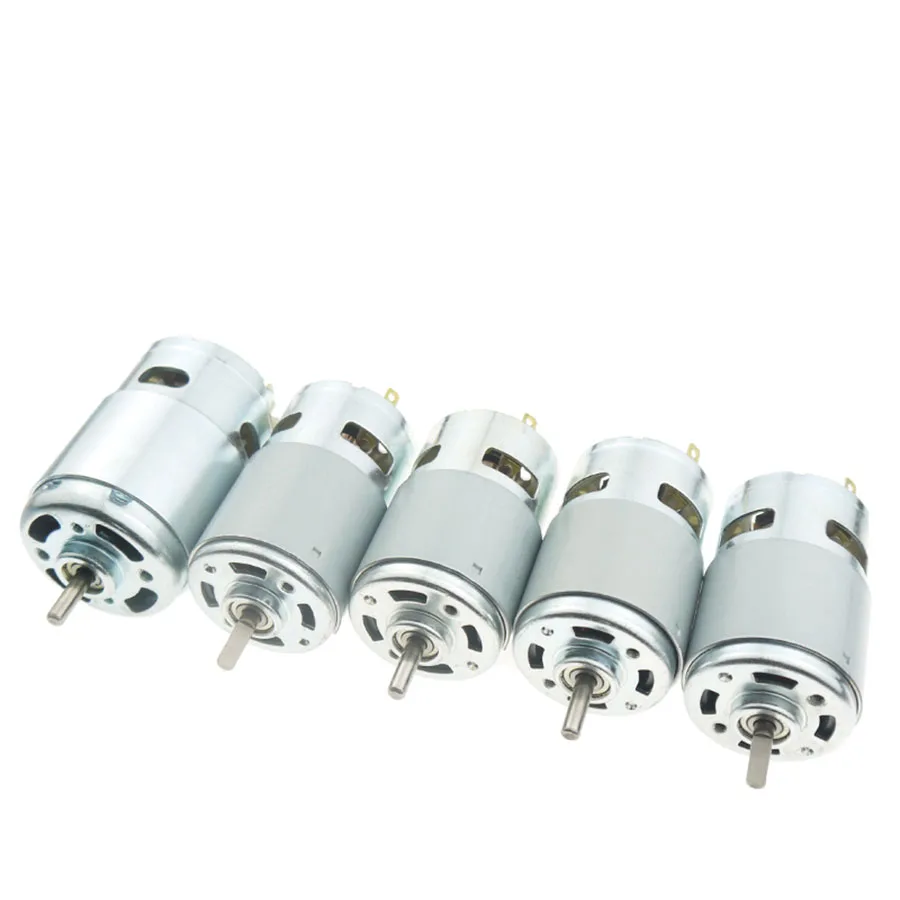 775 DC DC12V 24V мотора 3500 9000 об/мин шарикоподшипник с высоким крутящим моментом высокая