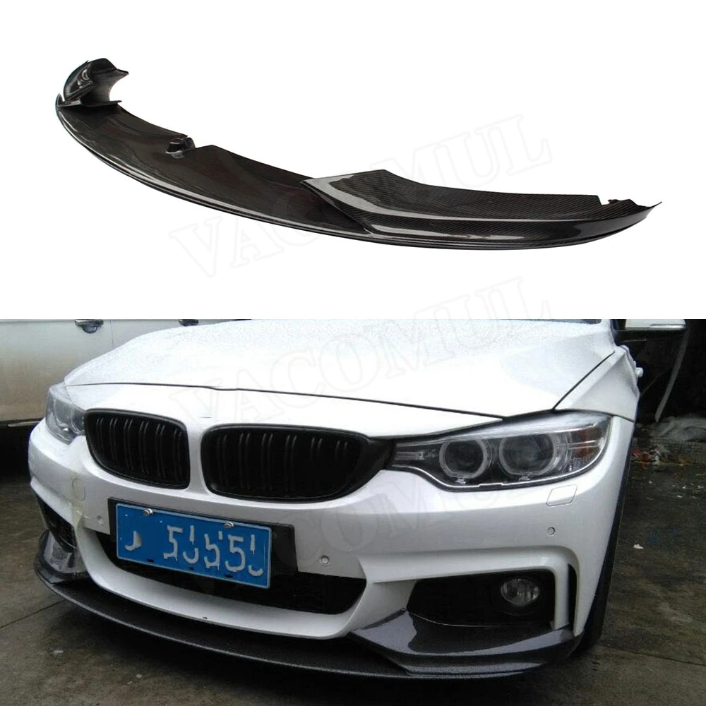 Углеродное волокно передний спойлер бампер подбородок протектор для BMW 4 серии F32