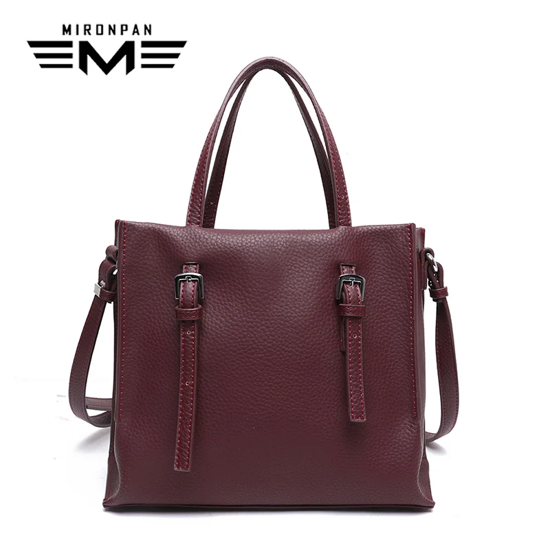 

MIRONPAN Ladies Genuine Leather Handbag Bags For Women 2018 High-Capacity Original Casual Tote Female Business Handbags