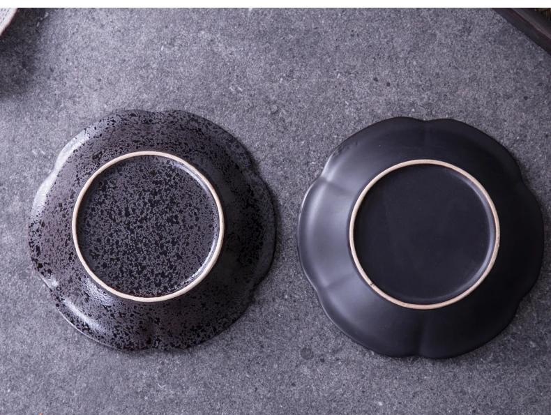 Керамическая тарелка для ужина Ретро японское блюдо для еды и тарелок цветок для домашнего декора форма Суповая тарелка салатник