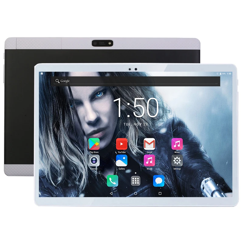 Google Android 7.0 OS 10 inch Tablet PC Deca Core WIFI Bluetooth 4GB RAM 128GB ROM Kid tablets pc 10 10.1+Free Tempered Glass