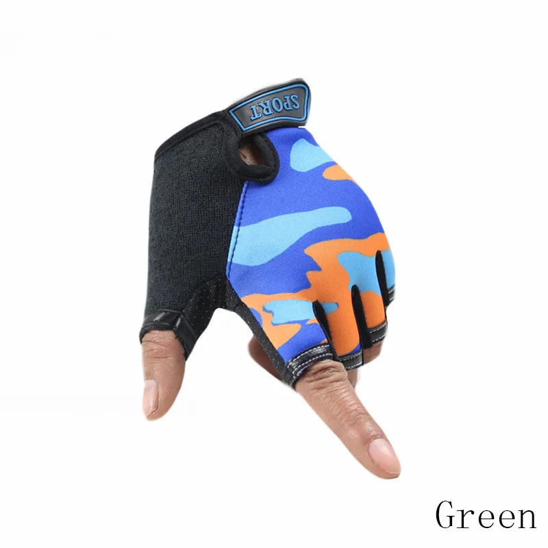 Длинные Хранитель Детские перчатки для От 4 до 12 лет детские Нескользящие Лидер продаж для мальчиков и девочек дышащие спортивные перчатки без пальцев варежки Luvas - Цвет: Green