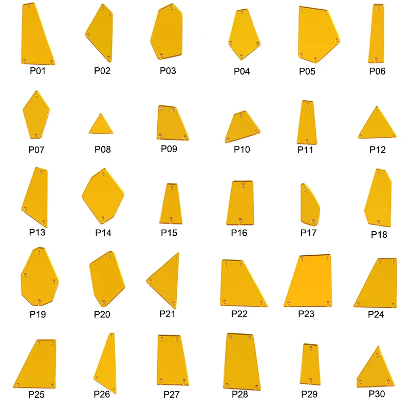 50 шт золотые акриловые пришивные стразы с плоской задней стороной зеркальные акриловые золотые Пришивные из стразов для одежды аксессуары B7066