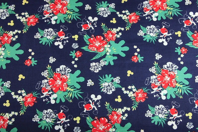 50*140 см хлопок Микки ткань швейный материал "сделай сам" Hometextile Лоскутное детское постельное белье