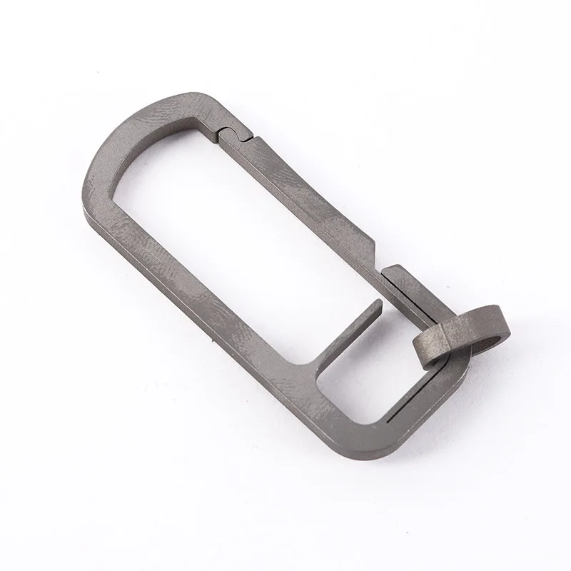 

A121 New Outdoor Camping TC4 Multifunctional Titanium Keychain Ultralight Pure Titanium Metal Hanging EDC