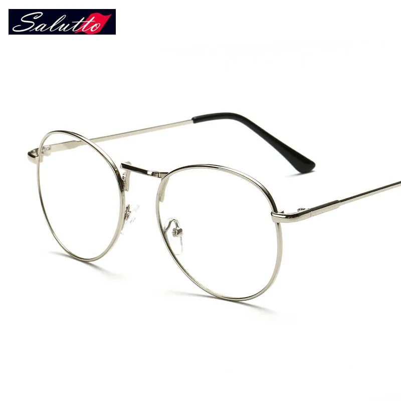 

SALUTTO Retro Round Metal Frame Student Glasses Eye Glasses Frames For Men And Women Prescription Eyewear Montures De Lunette