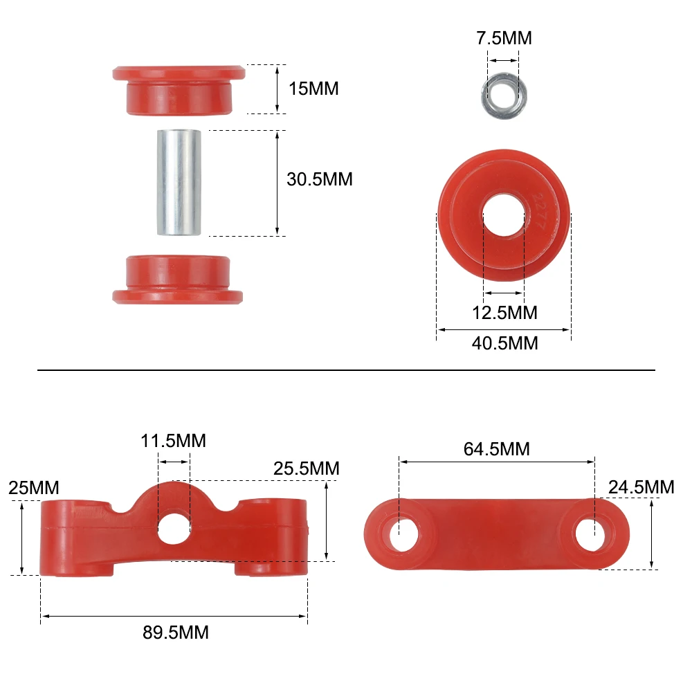Manual Suspension Transmission Shifter Linkage Stabilizer Bushing for D Series 88-00 Honda Civic Del Sol CRX