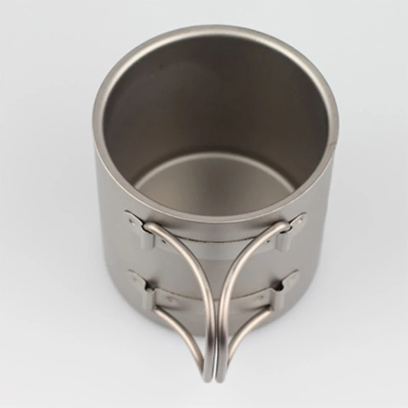 Keith 220 ml titanio taza de doble pared de aislamiento térmico de vacío taza de agua al aire libre camping traving ultraligero 83g KS813