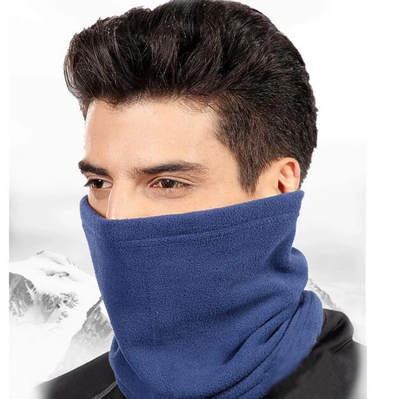 

New Multifunctional Scarf Skullies Hats Men Women Warm Fleece Snood Scarf Neck Warmer Beanies Ski Bike Motorcycle Face Mask Caps