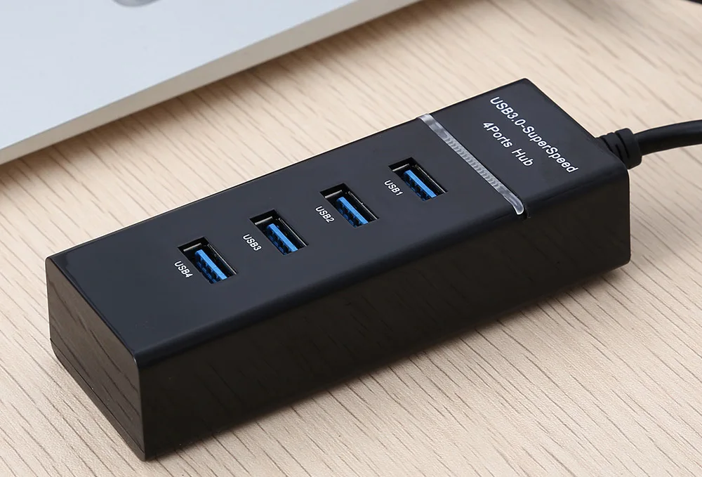 4 порта 5 Гбит/с Высокоскоростной USB 3,0 концентратор USB разветвитель совместим с USB 2,0 USB 1,1 поддержка для телефонов Эндрюс IPhone 6 7