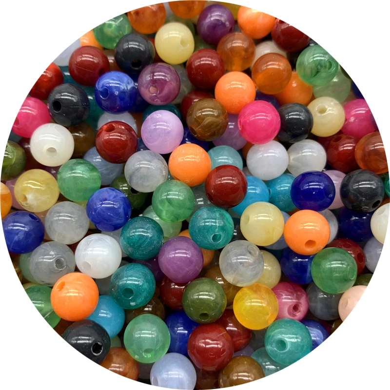 Acrylic Spacer Beads 6mm 8mm 10mm Acrylic Spacer Beads Charms Clouds Beads Round Loose For Jewelry Making