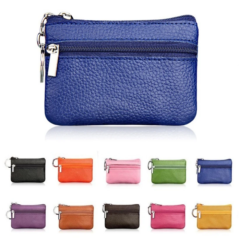 

2018 Brand Women Small PU Leather Coin Purse Zipper Change Money Bags Key Holder Case Mini Pouch Pocket Wallets