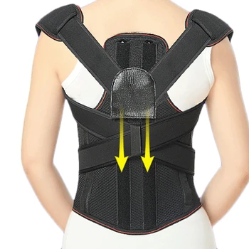Large Size Adjustable Back Support With Posture Corrector Unisex And Steel Plate Adult Corset Posture Correction With Body Care