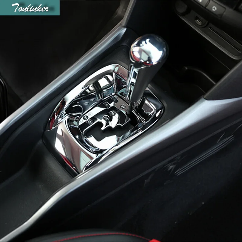 Tonlinker 1Pcs font b Car b font Styling ABS Chrome Stand Position Light Box Cover Case