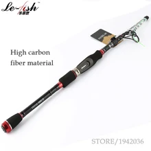 Спиннинговое удилище Le-Fish, телескопическая приманка, удочка, 2,1 м, 2,4 м, 2,7 м, 6 секций, М, жесткое действие, ультра-светильник, Удочка из углеродного волокна